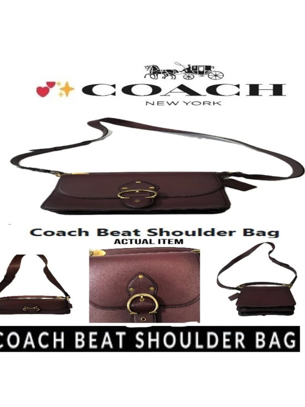 🛑 COACH 🆒 BEAT ➕ BAG Messenger HANDBAG Logo PURSE Shoulder Crossbody💸BUYNOW‼️